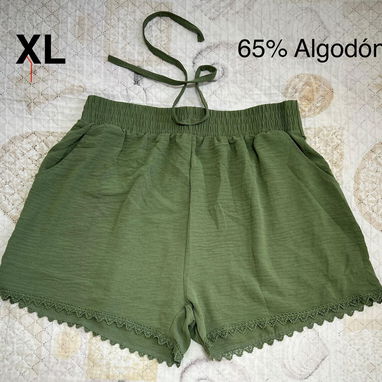 Shorts de tela de mujer - Img 98857951