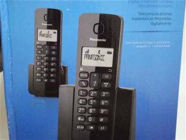 Teléfono inalámbrico Panasonic de 2 bases Nuevo en caja. Mensajería opcional - Img main-image