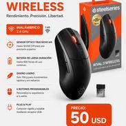 SteelSeries Rival 3 Wireless – Precisión y libertad para gamers y profesionales | 50 USD - Img 56764720