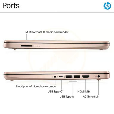 Laptop HP 14" Oro Rosa (14-dq6015dx) P0772-AV004 - 2/2