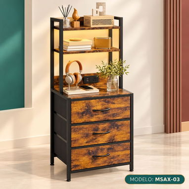 Estarnte de metal y madera - 2/4