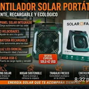 Ventilador recargable solar - Img 57252742