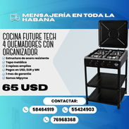 🔥 COCINA FUTURE TECH CON 4 HORNILLAS Y ORGANIZADOR - Img 56140147