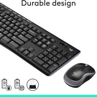 COMBO MOUSE Y TECLADO LOGITECH MK270 INALÁMBRICO FULL SIZE ENVÍO DISPONIBLE + GARANTÍA - 6/10