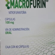 Nitrofurantoina, Macrofurin 100mg caja con 40 cápsulas - Img 45326755