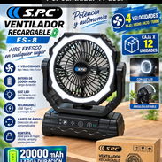Por cantidad y unidad: Ventilador recargable de 20000 mah modelo FS-8 (muy parecido al F6) - Img 57972227