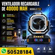 VENTILADOR RECARGABLE F22 – 40,000 mAh - Img 55514955