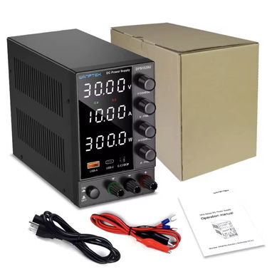 Fuente de laboratorio regulable 30 volt/10A para técnicos en electrónica - 7/7