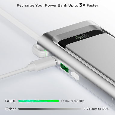 🔋 POWER BANK TALIX 20000MAH 190W TOTAL 140W USB-C PARA LAPTOP – ENVÍO DISPONIBLE + GARANTÍA - 9/9