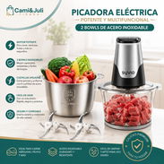 Procesador de alimentos. Picador eléctrico potente y multifuncional con doble bowl de cristal y acero inoxidable - Img 56308094