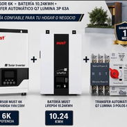 Inversor Must 6KW + Batería Must de 10.24KW Codigo:P0032-AV002 - Img 56911033