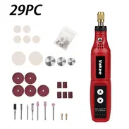 Mini Amoladora Eléctrica Vakee Recargable – Roja - Img 57075617