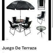 Juego de terraza con sombrilla - Img 55751389