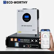 Combo Ecoworthy Inversor 5 kw > 110v y 220 v Batería 5 kwh - Img 57945132