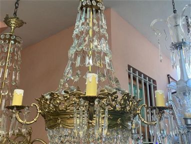 Lámpara cocuyera bronce y cristal - Img main-image-45874612