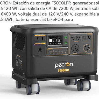 ⚡PRECÖN F5000LFP 🔋 5120 Wh Capacidad LiFePO4  ✅ 3600 W Potencia Nominal  ✅ 7200 W Potencia Pico  ✅ 110V / 220V 🧾 Garan - 2/2