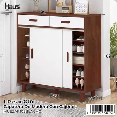Zapateras de madera con cajones - 2/4