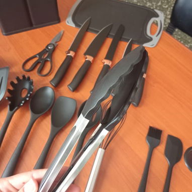 🚧 SET DE UTENSILIOS DE COCINA CON CUCHILLOS Y ORGANIZADOR CH-0366 19 PIEZAS EN TOTAL 🚧 - 3/3