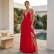 Vestido Sensual Rojo 🌹❤️ D Amazon (Elegancia y Magnetismo) - Img 58054038