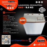 💧🌊🧼 LAVADORA EKO 8.5 KG SEMIAUTOMÁTICA. FACTURA Y GARANTÍA DE 6 MESES. TLF 54833699 - Img 48830817