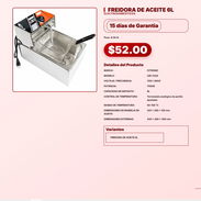 FREIDORA DE ACEITE 6L . - Img 57749198