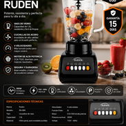 LICUADORA VASO DE VIDRIO RUDEN Nuevas - Img 56737943