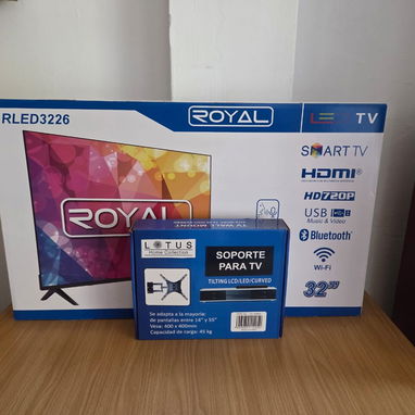 SMART TV Royal 32 pulgadas HD 720p  $200 USD Se Adiciona Soporte de pared Fijo y Giratorio. Transporte Incluido - 2/4
