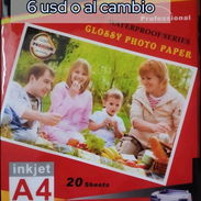 Papel fotográfico el paquete de 20 hojas de 230g/m2 y 180g/m2 en 6 usd, llamar o escribir al WhatsApp al número 55919693 - Img 55794352