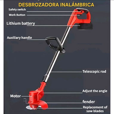 Máquina podadora desbrozadora de malezas - 7/8