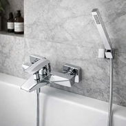 Llave mezcladora monomando doble tiro para ducha nueva en su caja con todos sus accesorios alta calidad tecnología boet - Img 56461470