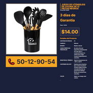 JUEGO DE UTENSILIOS DE COCINA DE 12 PIEZAS NEGROS VPT# -0017 - Img 56243201