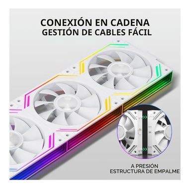 Kit de 3 fanes blancos - ITleads G120Pro - 3/3