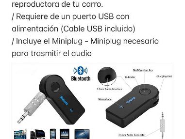 Adaptador transceptor inalámbrico Bluetooth 5,0 - Img main-image-45707969