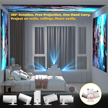 PROYECTOR HD XBJ CON RESOLUCION NATIVA 1280X720P Y SOPORTA 1080P Y 4K. TIENE WIFI Y BLUETOOTH. NUEVOS**52437713 - Img 123323698