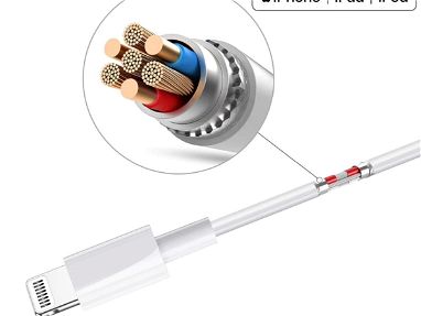 Cable USB A a Lightning de 3 pies, paquete de 3 cables de carga rápida para iPhone con certificación MFi de Apple, para - Img 68110809