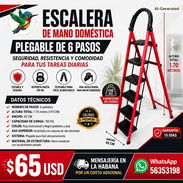 ESCALERA PLEGABLE DE 6 PASOS. - Img 56149479