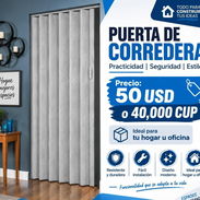 🚪✨ PUERTA DE CORREDERA PLEGABLE – 2.03M ALTO X 1M ANCHO, RESISTENTE Y MODERNA – 50 USD - Img 57855269
