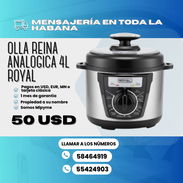 🍲OLLA REINA ROYAL 4 LITROS ✅ ANALÓGICA DE 60 MINUTOS 💲50 USD - Img 54959484