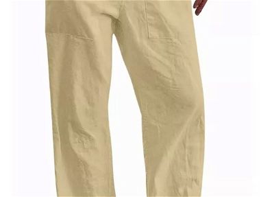 Pantalones amplios y frescos en algodón y lino / pares de medias - Img 66891884