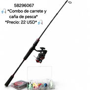 58296067 🎣 *Combo de carrete y caña de pesca* *Precio: 22 USD* 🎣 - Img 55325142