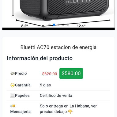 Estación de energía (Bluetti, Ampace, Oupes,Anker, Oukitel, Jacker,etc). Somos Mipyme, radicamos en Playa - 2/10