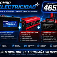 Combo para los apagones bateria de 180 amp+ convertidor+ cargador de 20amperes mas duracion - Img 55560254