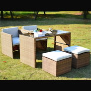 Muebles de terraza de ratan , importado nuevo en caja - Img 55308909
