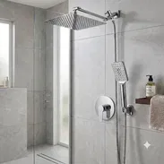Set de ducha mezcladora empotrada de tres tiros para ducha alta calidad - Img 57631760