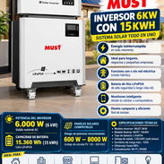 📦 *Inversor 6kw con 15kwh Must* 📝 *Detalles:* CARACTERÍSTICAS: INVERSOR: • Potencia nominal: 6000W • - Img 58310756