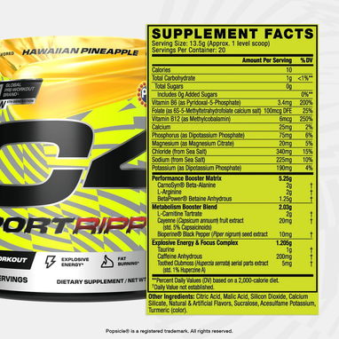 !!!OFERTA!!! PRE WORKOUT C4 (Sport-Super Sport-Riped) 20 SERV  58234161 FITNESSARMY - 2/2