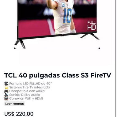 Smartv Insignia fire tv 40p class f20 sellado cja garantia x escrito somos tienda fisica variedad 32,40,55 y 65p - Img 127330252