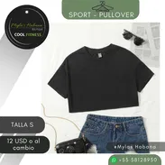 PULLOVER CROP TOP NEGRO – ESTILO CASUAL‼️ - Img 57871514