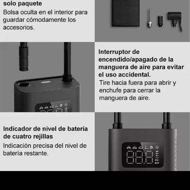$55 usd nuevo sellado en caja Xiaomi Mijia portátil Electric Compresor de aire 2/2D, bomba de aire 2, inflador inteligen - Img 123100181