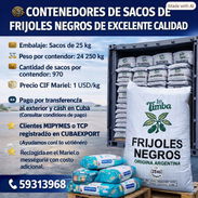 🫘 CONTENEDORES DE SACOS DE FRIJOLES NEGROS DE EXCELENTE CALIDAD - Img 57091860